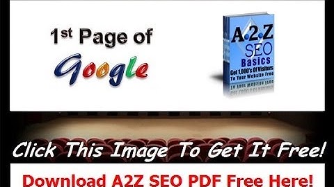 Search Engine Optimization Techniques PDF Video 2