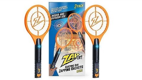 ZAP IT! Bug Zapper Twin-Pack Rechargeable Mosquito, Fly Killer and Bug Zapper Racket - Overview