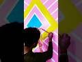 maskin tape design bedroom #shorts #painting #design #youtube #viralvideo #art