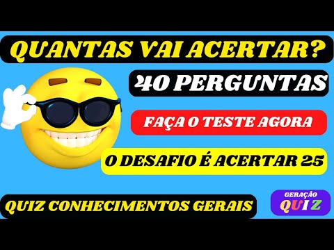 Quiz conhecimentos gerais 🧠 Quantas perguntas você acertou? #quiz #co