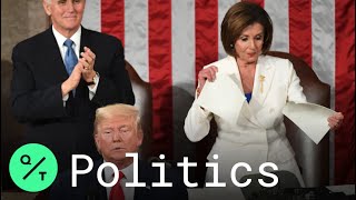 Nancy Pelosi Rips Up of Trump's State of the Union Speech