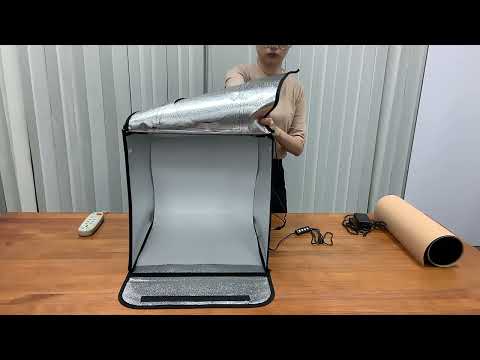 🎥 video mô tả cách lắp hộp chụp sản phẩm cao cấp 60x60cm và 75x75cm của nhà sản xuất — Video review, click xem trên YouTube