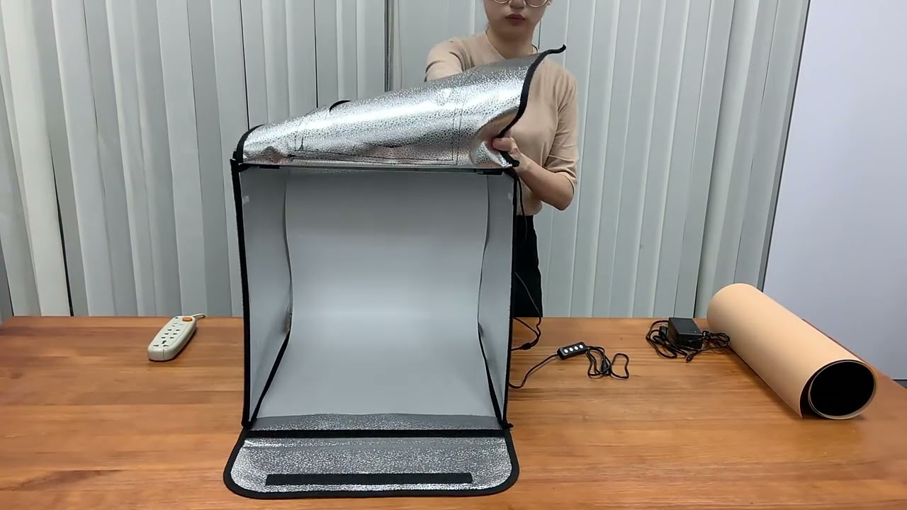 🎥 video mô tả cách lắp hộp chụp sản phẩm cao cấp 60x60cm và 75x75cm của nhà sản xuất — Video review, click xem trên YouTube