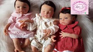 3 Bebês De Silicone Sólido