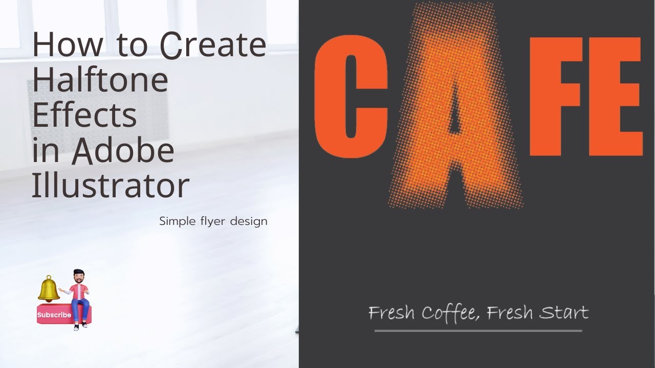 How to Create Halftone Effects in Adobe Illustrator | Halftone Dots ...