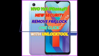 VIVO Y1S (PD2014F) NEW SECURITY REMOVE FRP LOCK ONE CLICK WITH UNLOCKTOOL