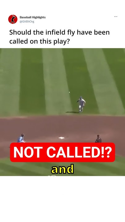 Did the Umpire Blow the Infield Fly Call? 😡 - YouTube