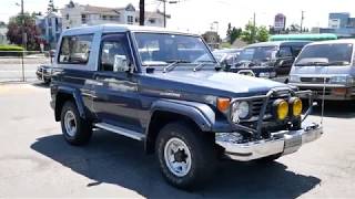 【1990】 Sold: 1990 Toyota Land Cruiser HZJ73 Diesel 4WD Walkaround