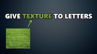 How To Add Texture To Text In Paint NET