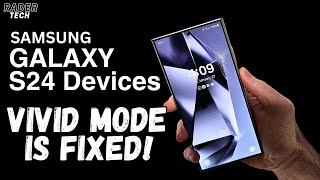 New Update Fixes Vivid Mode! Samsung Galaxy S24 Devices