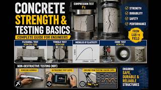 Concrete Strength & Testing Basics | Compression, Flexural, Tensile & NDT Explained