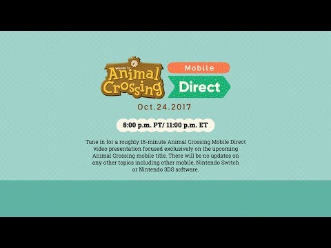 Animal Crossing Mobile Direct Oct.24.2017