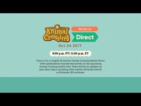 Animal Crossing Mobile Direct Oct.24.2017