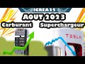 😲Baisse📉de Prix du Kilowatt au superchargeur🔋📉, alors que le Gasoil 📈augmente 🚗🛢️😲🙈😲🙈