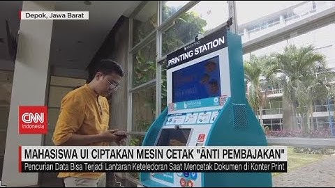 Mahasiswa UI Ciptakan Mesin Cetak "Änti Pembajakan"