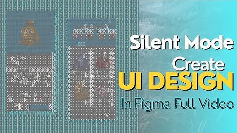 ASMR UI Design | Create UI Page in Figma - Full Video Silent Mode