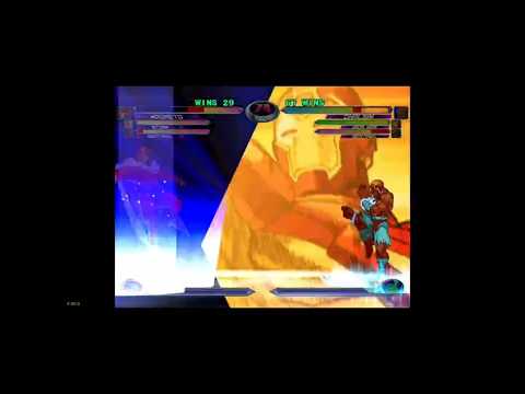 MvC2 Dhalsim unblockable​ DHC to Iron Man Proton Cannon from throw, rush, footsies & mix 011125
