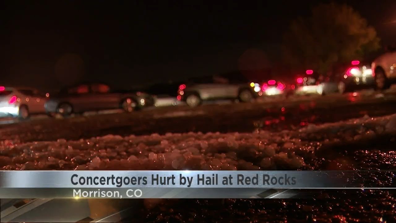Concertgoers hurt by hail at Red Rocks - YouTube