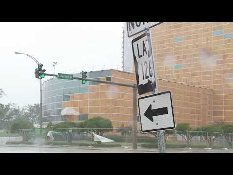 Video from Lake Charles, Louisiana, as Hurricane Delta moved in