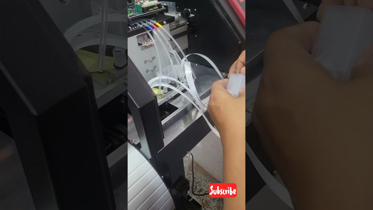 I3200 Flex Machine print head installation. #butwal #flex #flexprinting #foryou