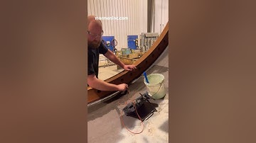 Non-destructive testing welding inspection at Marmen! #asmr #NDT #windenergy #ultrasonic #inspection