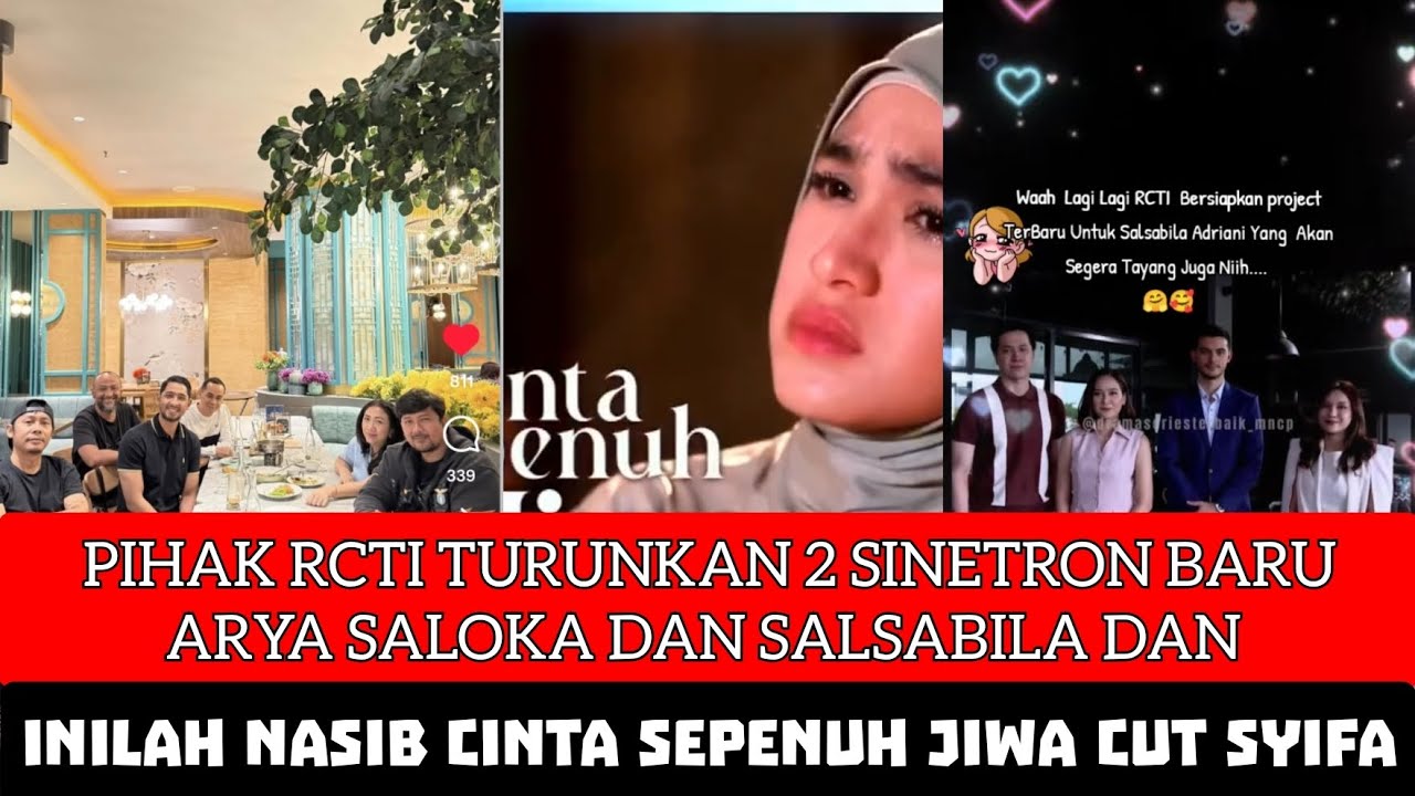 🔴RCTI LUNCURKAN DUA SINETRON ARYA SALOKA DAN SALSA JADI INILAH NASIB SINETRON CINTA SEPENUH JIWA 