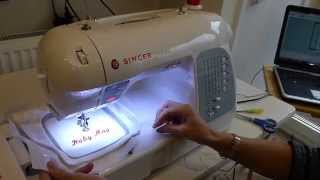 Embroidery using the Singer XL-400 sewing machine