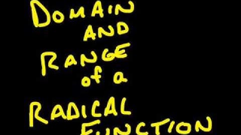 Domain and Range of a Square Root Function Explained