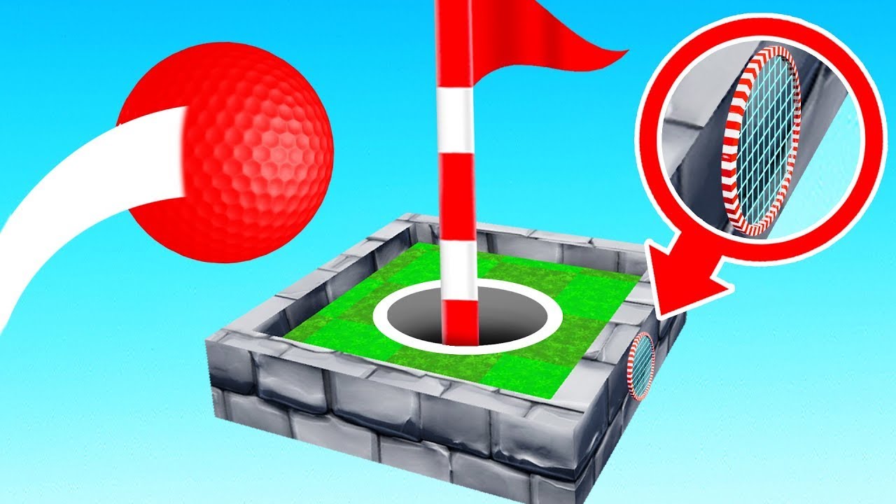 10.000 meter HOLE IN ONE TRICKSHOT in GOLF IT