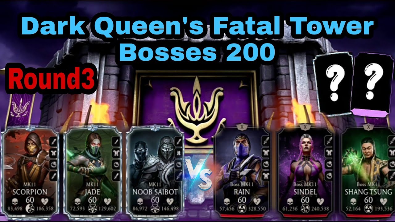 Dark Queen's Fatal Tower Bosses 200 Fight + Main Rewards