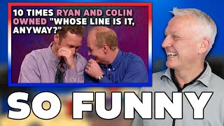 10 Times Ryan And Colin Owned "Whose Line Is It, Anyway?" REACTION | OFFICE BLOKES REACT!!