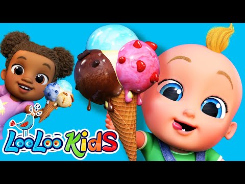 Ice Cream Melodies Compilation | 1 Hour of Sweet and Fun Kids Songs by LooLoo Kids | Sing Along!