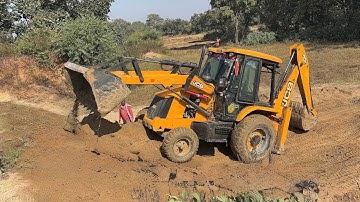 JCB 3dx Backhoe Loader  Mud In Mahindra 475 Di Tractor and Stuck in Mud | Jcb Video