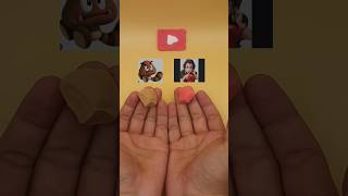 Gumba vs. Polina  super Mario.  #colormixing #subscribe #shorts