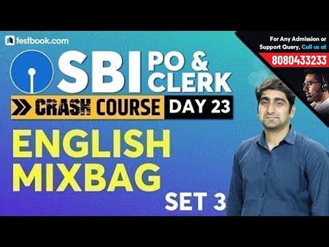 Important English Questions for SBI PO 2019 Set 3 | SBI Clerk 2019 Syllabus | Crash Course Day 23