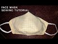 Fabric face mask sewing tutorial | Sew a face mask using cloth |