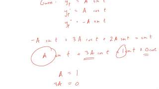 Differential Equations: Undetermined Coefficients Example 1