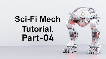 Sci-Fi Mech(robot) Modeling in Blender Bangla for beginners-(part-04)-mds design