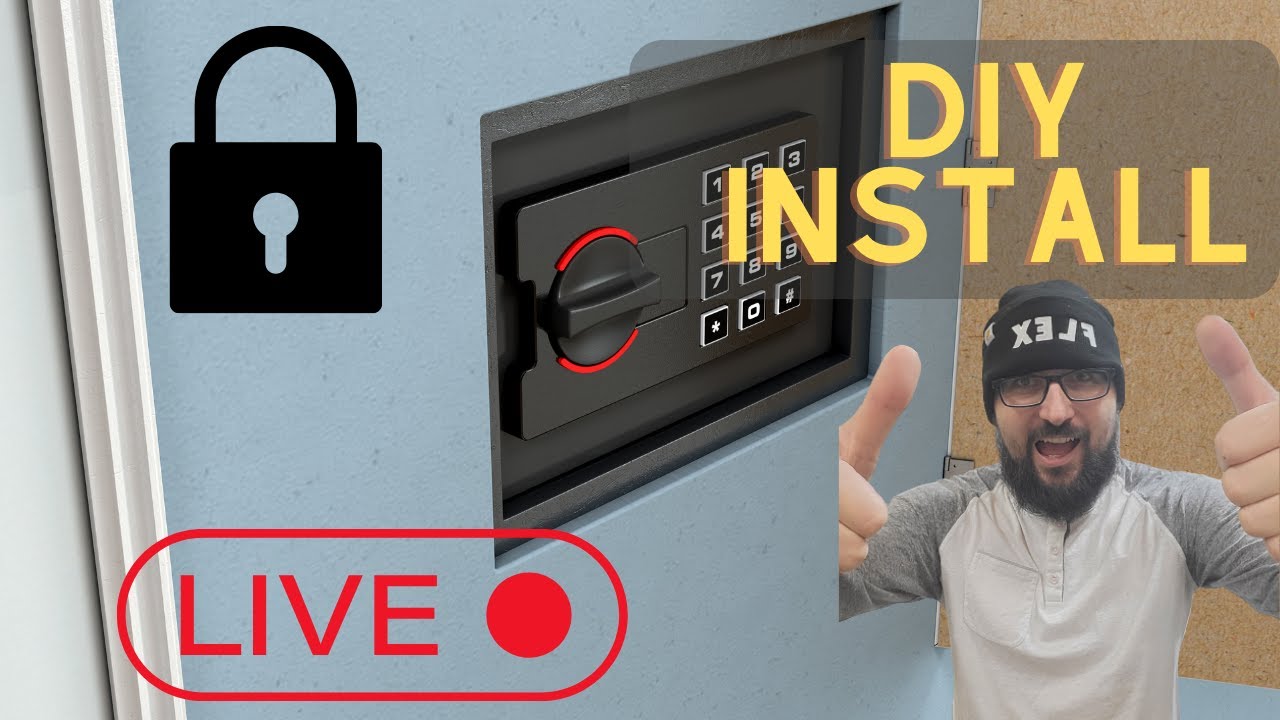 How To Install A Wall Safe LIVE🔴 - YouTube