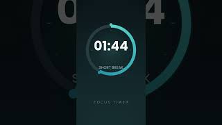 Focus Timer 3Min Short Break Vaporwave Vertical