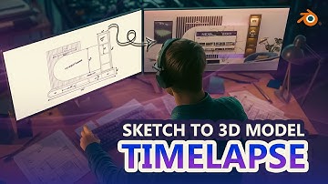 From Sketch to Stunning 3D Model in Blender | Timelapse