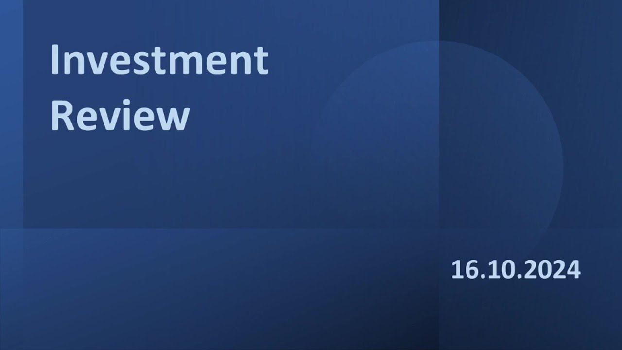 Новости (16.10.2024). Отчет МЭА. Сезон отчетности (BAC, GS, WBA, ASML, C, JNJ, ERIC, UNH, SCHW)