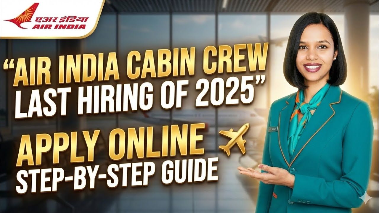 Last Hiring By Air India 2025| Huge Hiring Cabin Crew | Step-by-step Guide | Apply Online Now | AI