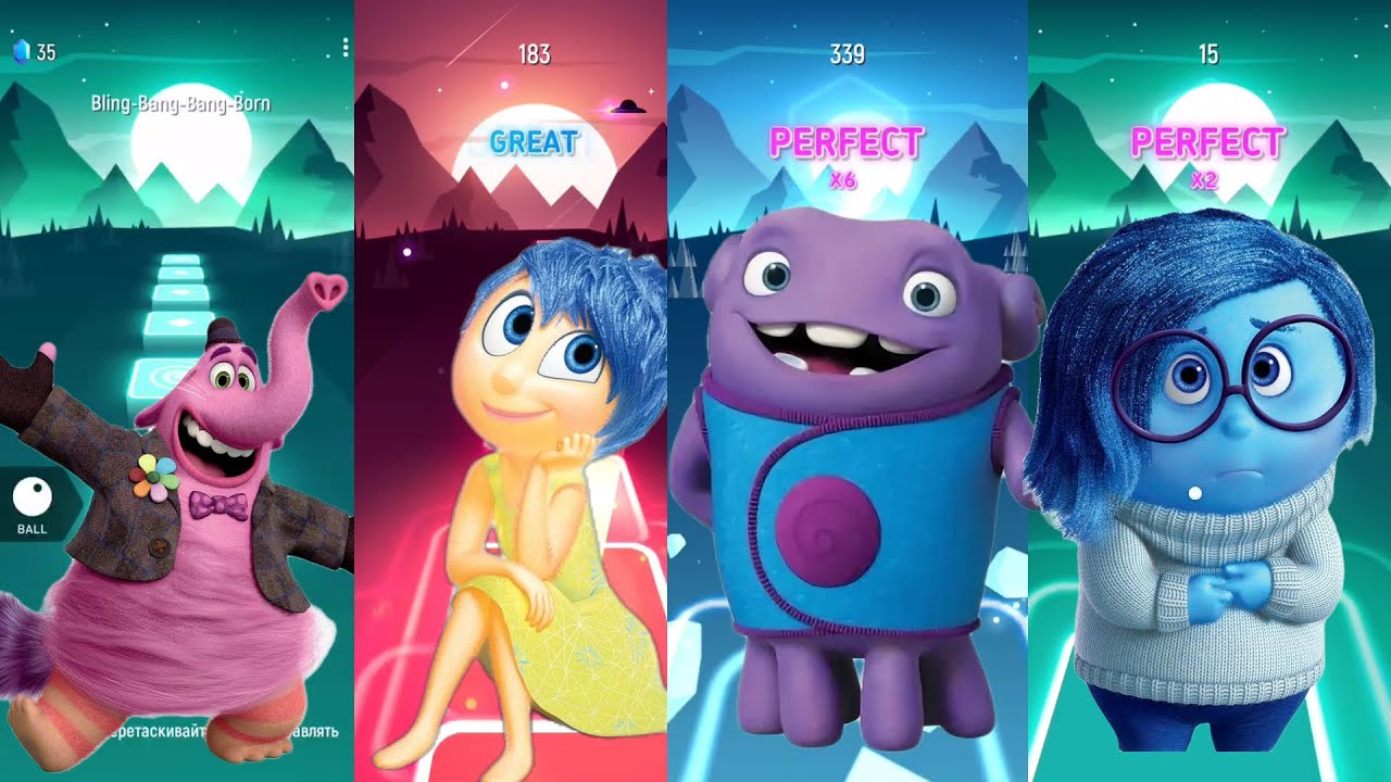 “Bing Bong, Joy & Sadness Tiles Hop Dance | Inside Out Style”