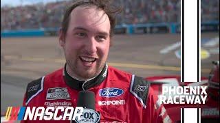 Raw emotion: Briscoe breaks down after winning Phoenix | NASCAR