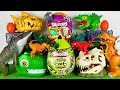 Unboxing Review ASMR Jurassic World Toys Colorful Dinosaur T-rex Stegosaurus Giga Triceratops