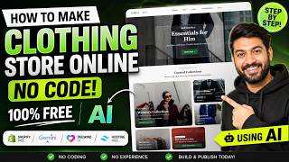 AI Built This Clothing Store Website in 20 Minutes (100% FREE) e-commerce site