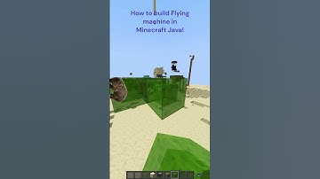 How to build Flying machine in Minecraft Java!💀💀 - Like and Sub!