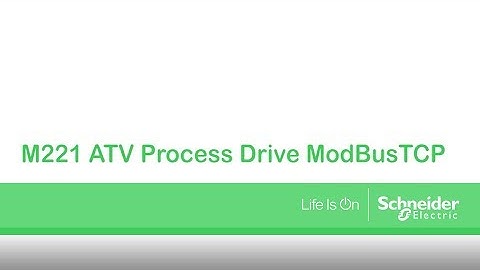 How to setup an ATV Process drive & an M221 to achieve Modbus TCP control