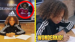 BOSS MOVES! 13 YEAR OLD STAR UNITED PLAYER SIGNS FOR ADIDAS! (THE FUTURE)  | SY Football